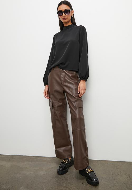 Superbalist - High neck blouse - black