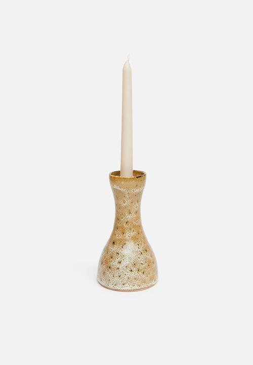 Mervyn Gers - Candle hourglass - marula