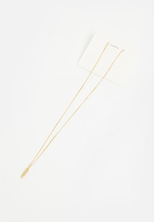 Lorne - Spear pendant high chain - gold