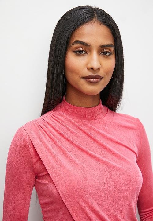 Superbalist - Wrap hem top - watermelon