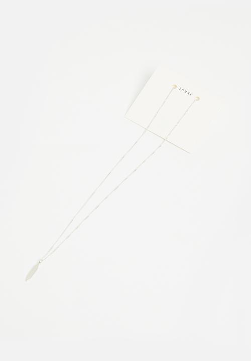 Lorne - Spear pendant high chain - silver