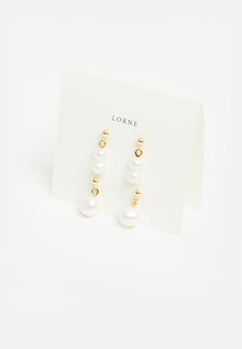 Lorne - Swing pearl set gold plated silver - gold plated silver