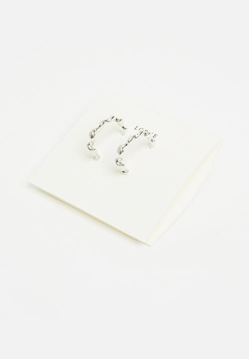 Lorne - Twist hoop - silver