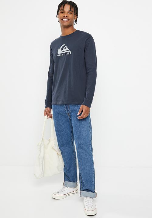 Quiksilver - Corp logo ls tee