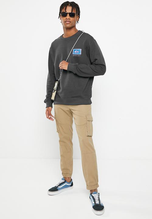 Quiksilver - Neon slab crew  tarmac