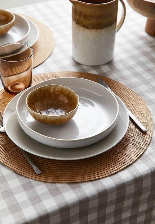 H&M - 2-pack round table mats - beige