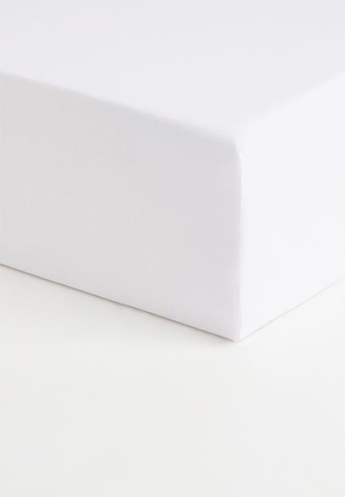 H&M - Fitted cotton sheet - white