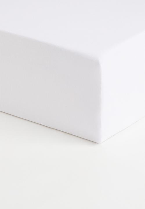 H&M - Fitted cotton sheet - white