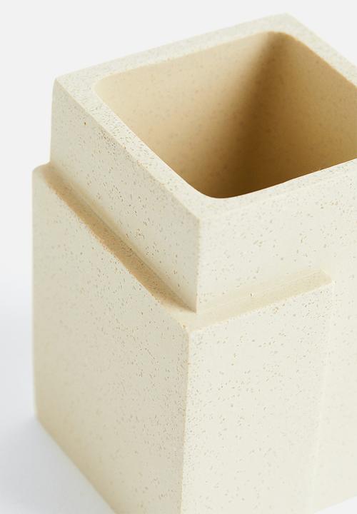 H&M - Toothbrush mug - light beige