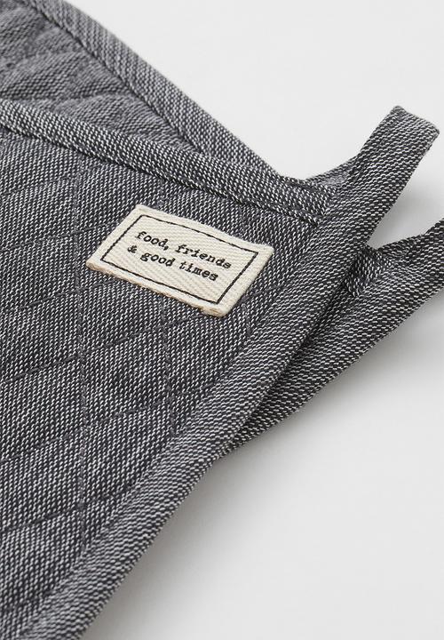 H&M - 2-pack pot holders - dark grey marl 