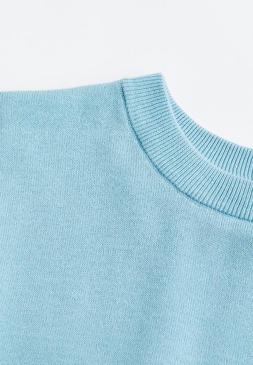 H&M - Slim fit fine-knit cotton jumper - light blue