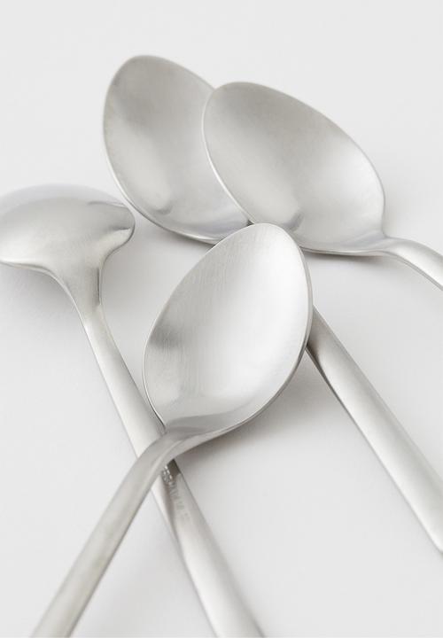 H&M - 4-pack teaspoons - silver-coloured/matt