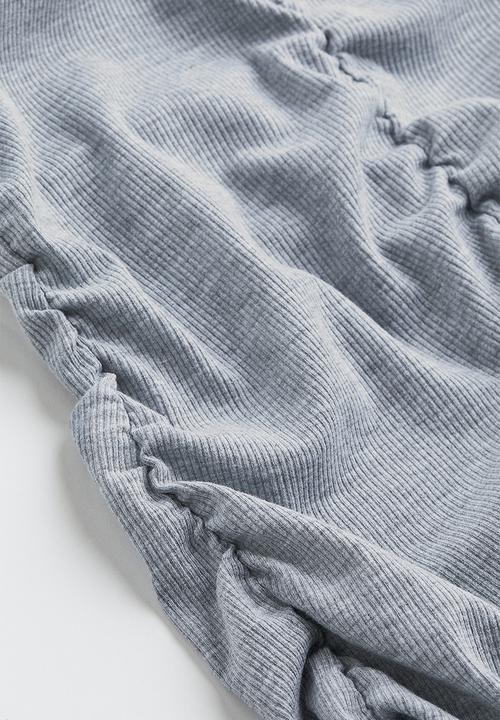 H&M - Draped jersey dress - grey