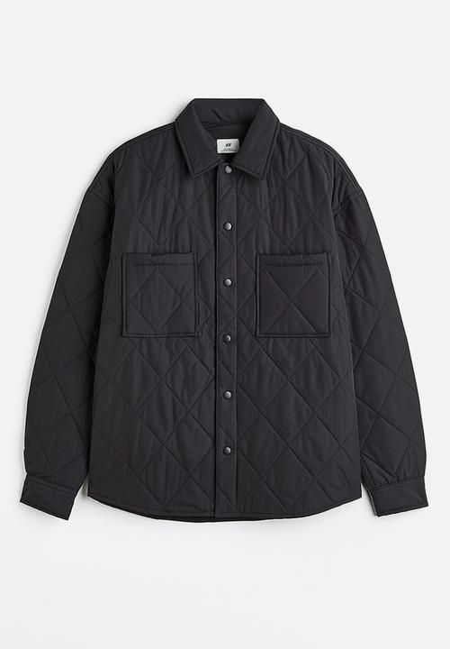 H&M - Relaxed fit quilted jacket - black
