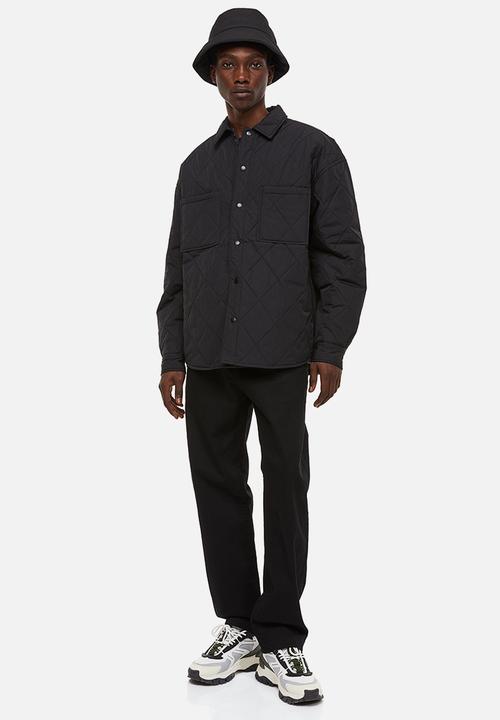 H&M - Relaxed fit quilted jacket - black