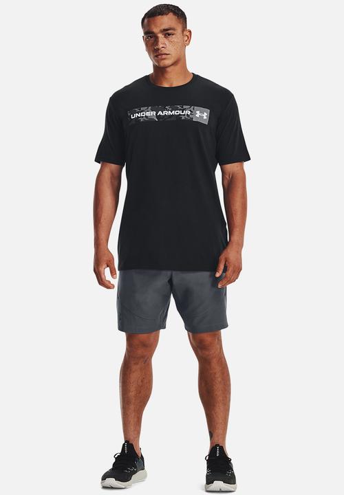 Under Armour - Ua camo chest stripe short sleeve - black