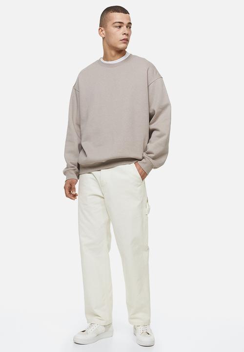 H&M - Relaxed fit sweatshirt - greige