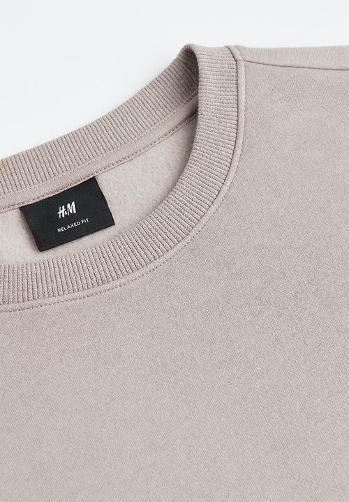 H&M - Relaxed fit sweatshirt - greige