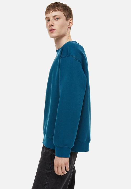 H&M - Relaxed fit sweatshirt - dark turquoise/pokémon 