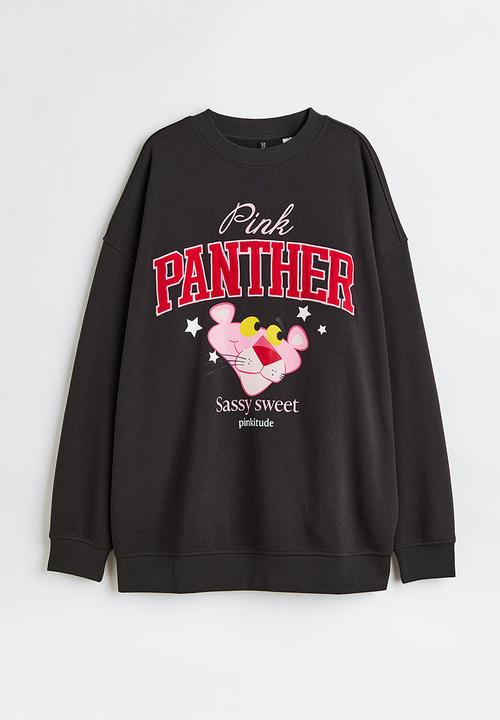 H&M - Oversized printed sweatshirt - black,multi