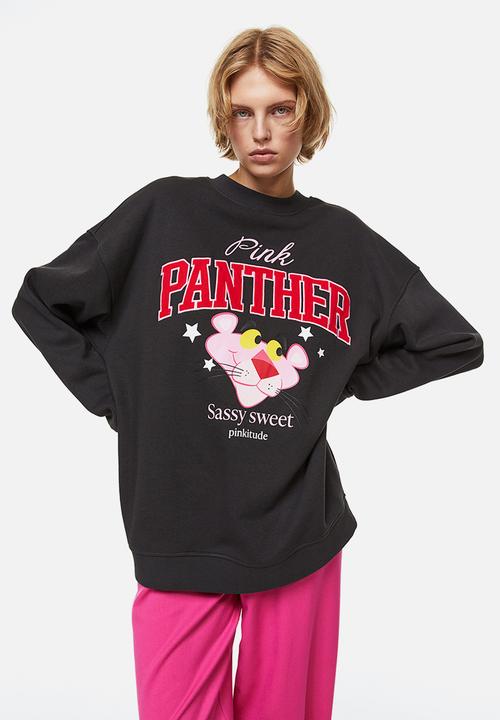 H&M - Oversized printed sweatshirt - black,multi
