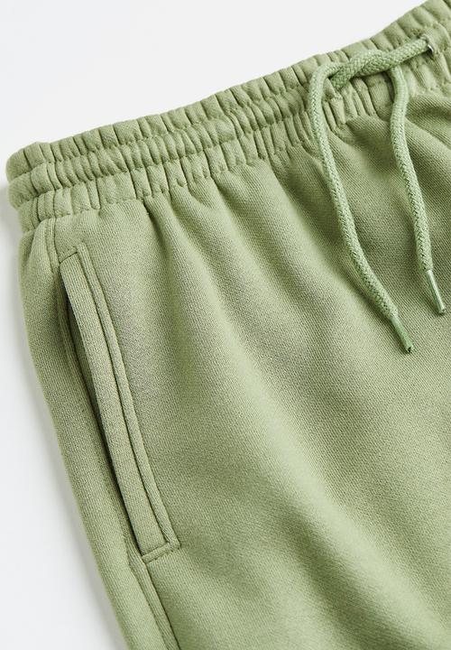 H&M - High-waisted joggers - green
