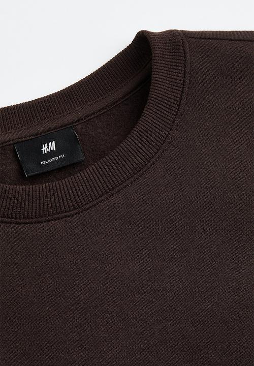 H&M - Relaxed fit sweatshirt - dark brown