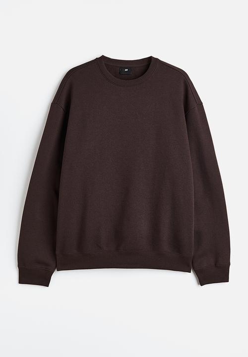 H&M - Relaxed fit sweatshirt - dark brown