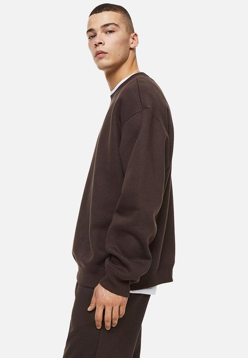 H&M - Relaxed fit sweatshirt - dark brown
