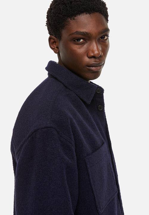 H&M - Relaxed fit overshirt - dark blue 