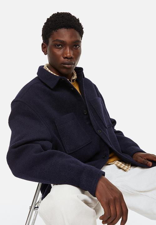 H&M - Relaxed fit overshirt - dark blue 