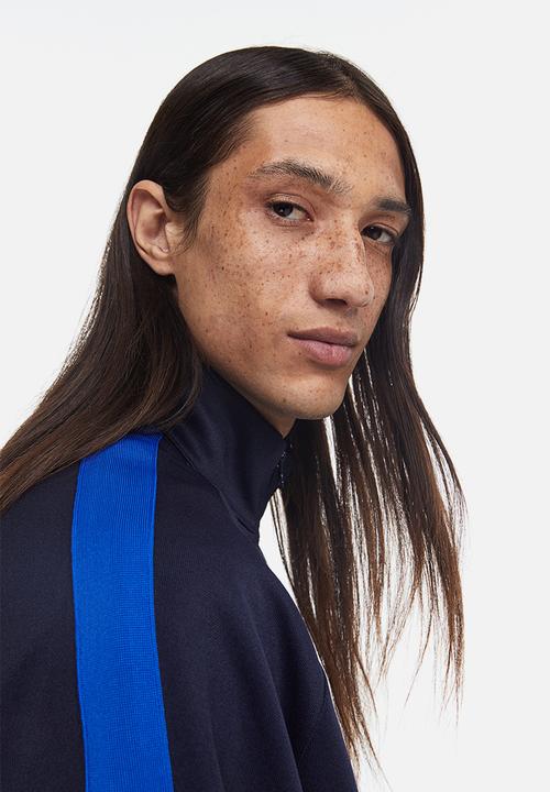 H&M - Relaxed fit track jacket - dark blue