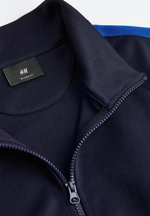H&M - Relaxed fit track jacket - dark blue