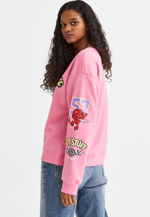 H&M - Printed sweatshirt - multi,pink