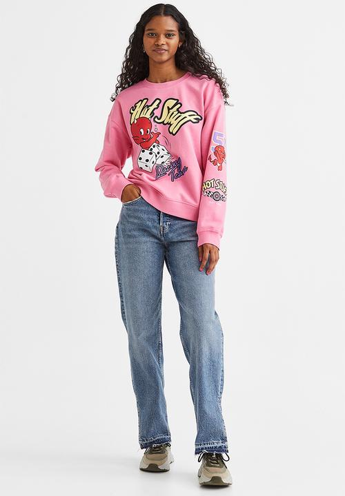 H&M - Printed sweatshirt - multi,pink