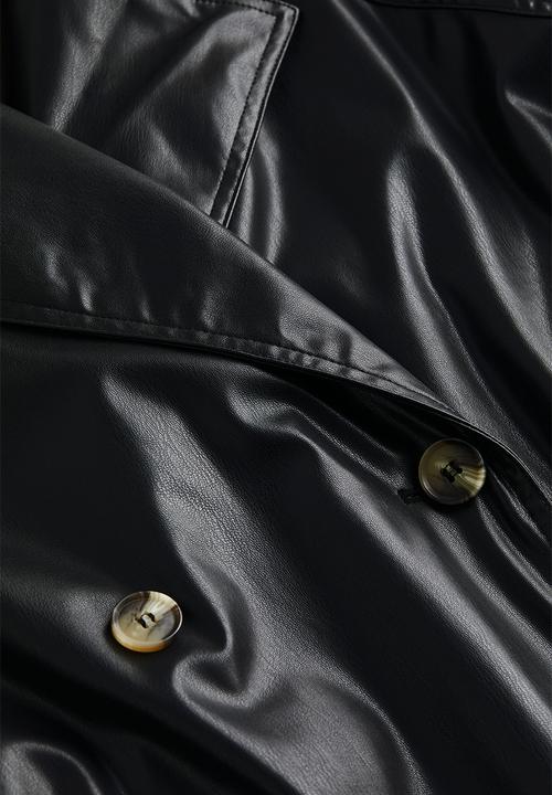H&M - Oversized trenchcoat - black
