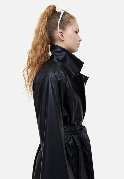 H&M - Oversized trenchcoat - black