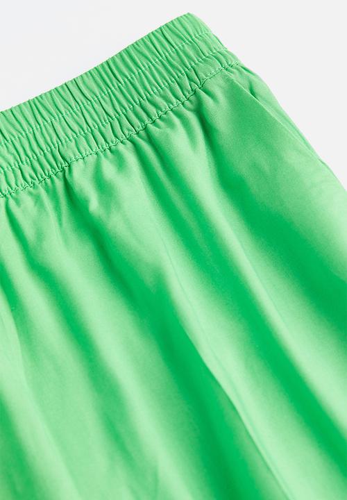 H&M - Wide pull-on trousers - bright green