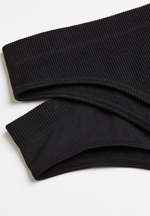 H&M - 2-Pack seamless briefs - black