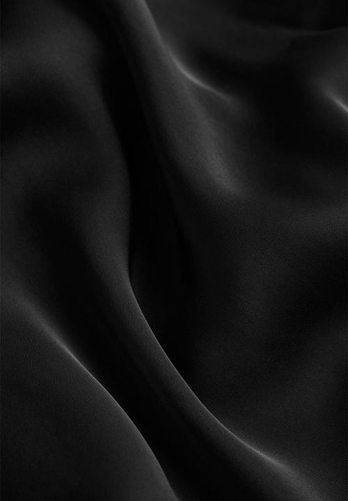 H&M - Satin dressing gown - black