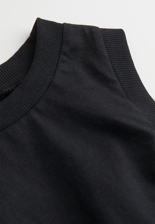 H&M - Cropped vest top - black