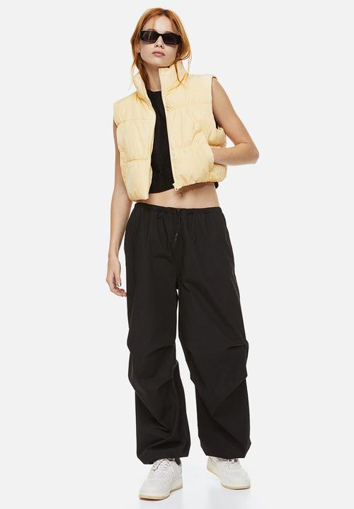 H&M - Puffer gilet - light yellow