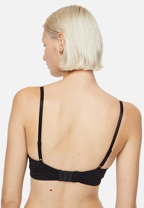 H&M - Seamless super push-up bra - black