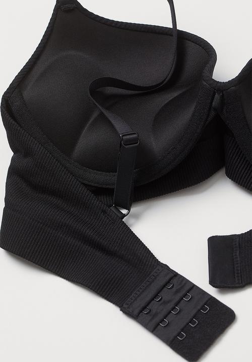 H&M - Seamless super push-up bra - black