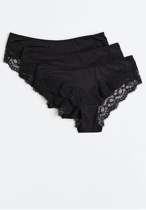 H&M - 3-Pack hipster briefs - black