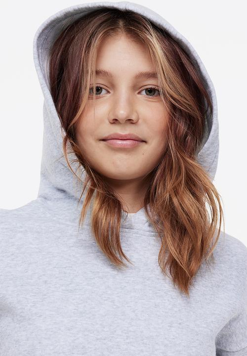 H&M - Oversized hoodie - light grey marl