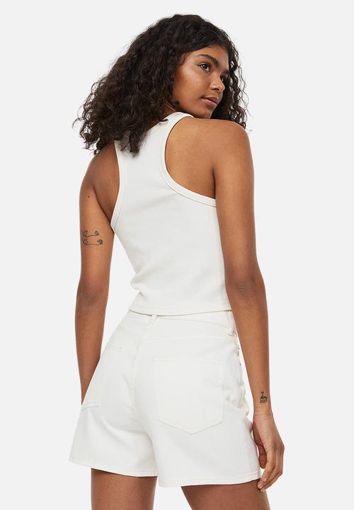 H&M - Twill shorts - cream