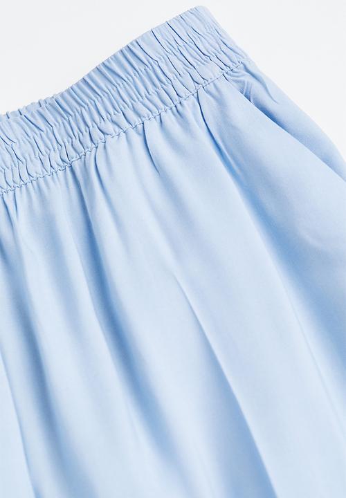 H&M - Wide pull-on trousers - light blue
