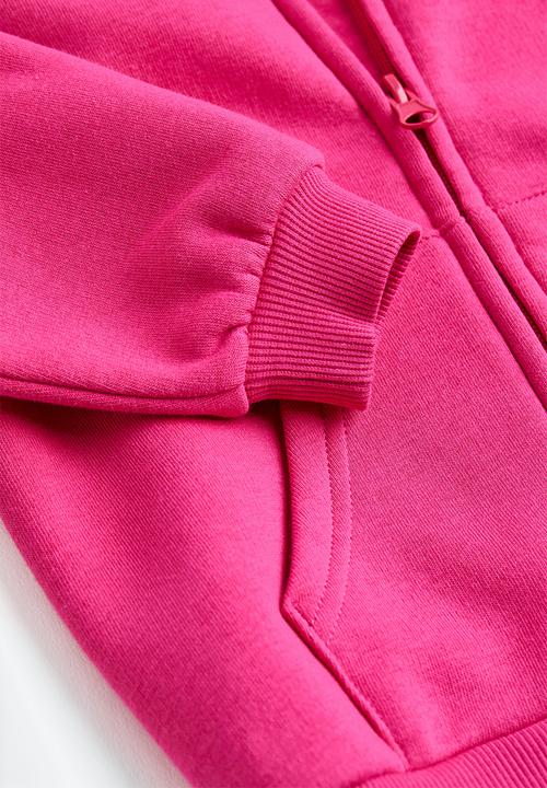 H&M - Zip-through hoodie - cerise