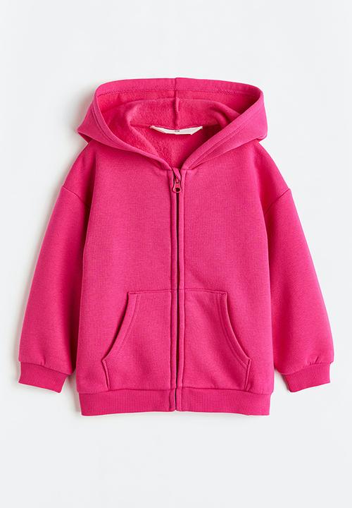 H&M - Zip-through hoodie - cerise